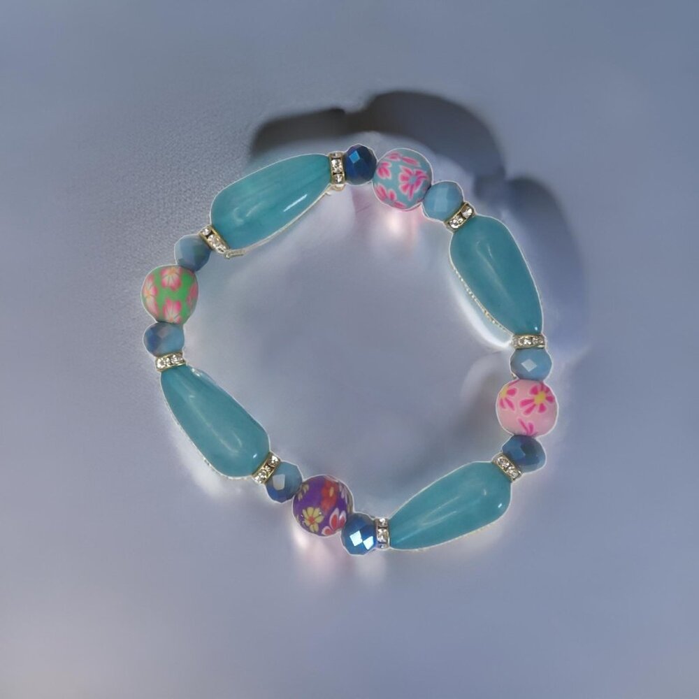 Utterly Beautiful Handcrafted Stretch Bracelet Designed In India